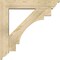 Ekena Millwork Merced Traditional Rough Sawn Bracket w/ Offset Brace, Douglas Fir, 6"W x 28"D x 28"H BKT0604X28X28MRC01RDF - alternate 4